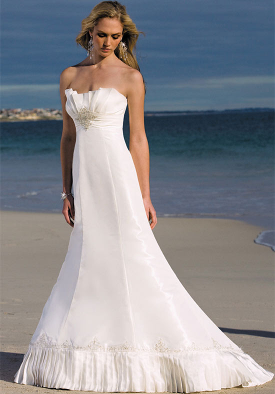 Orifashion HandmadeUnique Luscious Beach Bridal Gown / Wedding D